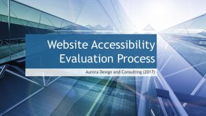 Website Accessibility Evaluation Process
